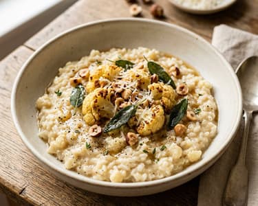 Cremiges Karfiol-Risotto | Fein geröstet & nussig