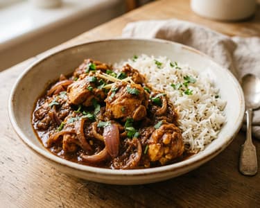Chicken Dopiaza | Spiced Indian Onion Skillet in 25 Min