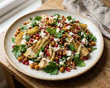 Orientalischer Fenchel-Salat mit Feta | Würzig geröstet