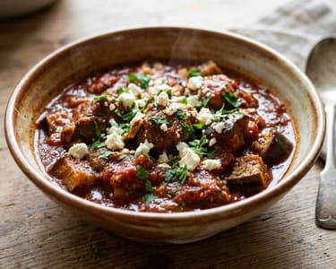 Griechisches Lamm mit Melanzani
