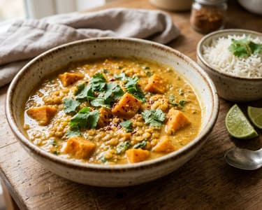 Indisches Süßkartoffel-Linsen-Curry | Cremig & Vegan
