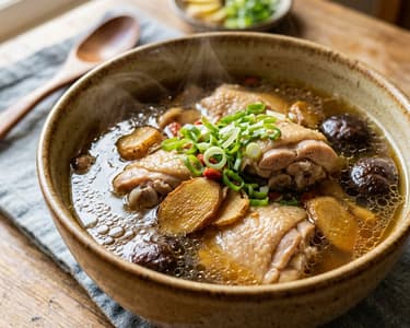 Taiwanese Sesamöl-Hühnersuppe | Wärmend & Aromatisch