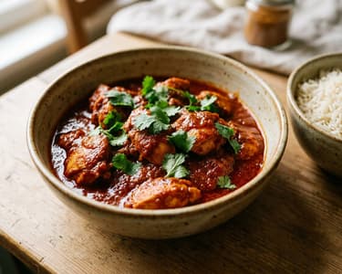 Indisches Hendl Rogan Josh | Aromatische 25-Minuten-Pfanne