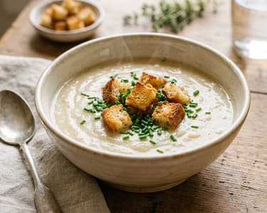 Französische Soubise | Samtige Zwiebelcremesuppe