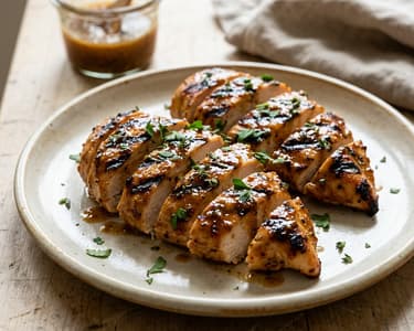 BBQ-Hendlbrust | Saftig mit Ahornsirup-Senf-Glasur
