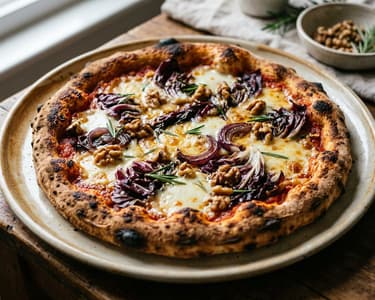 Pizza with Radicchio & Scamorza | Oven-Baked