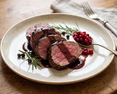 Oven-Roasted Saddle of Venison | Tender & Cooked Pink