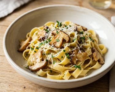 Tagliatelle with Porcini Mushrooms | Delicate & Creamy