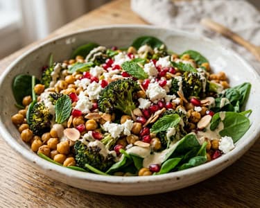 Middle Eastern Broccoli Salad with Feta | Spiced & Roasted