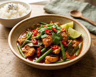 Gai Pad Prik Gaeng | Spicy Wok Chicken in 15 Min
