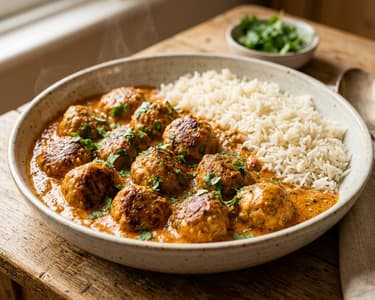 Indisches Puten-Kofta-Curry | Zarte Bällchen in 25 Min