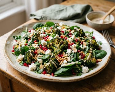 Orientalischer Brokkolisalat mit Feta | Knusprig aus dem Backrohr