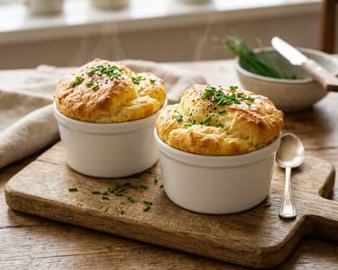 Savory Bergkäse Soufflé | Fluffy from the Oven