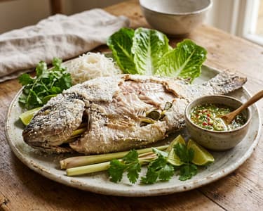 Pla Phao | Juicy Thai Salt-Crusted Fish
