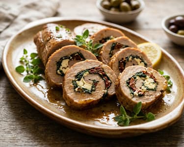Greek Rolled Pork Roast with Feta | Tender & Savoury