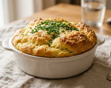 Fluffy Old Viennese Potato Soufflé | With Mountain Cheese