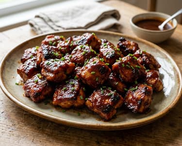 BBQ Chicken Burnt Ends | Smoky & Crispy Caramelised