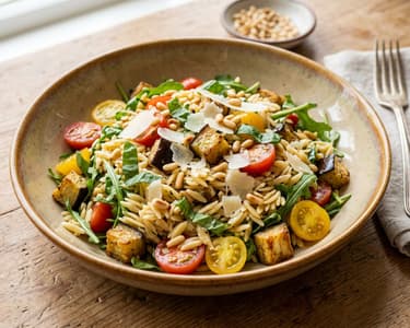 Sizilianischer Orzo-Salat | Melanzani & Pecorino