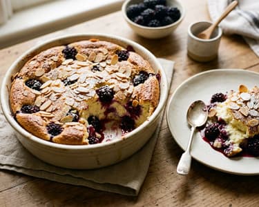 Styrian Blackberry Quark Bake | Juicy & Fluffy