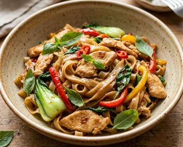 Pad Kee Mao Gai | Spicy Thai Noodles in 15 Minutes