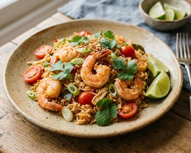 Khao Pad Tom Yum Goong | Spicy Thai Prawn Fried Rice