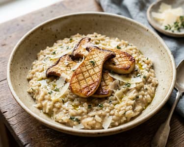 Creamy King Oyster Mushroom Risotto | Delicate & Autumnal
