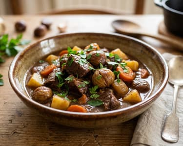 Waldviertel Beef Stew with Chestnuts | Tenderly Braised