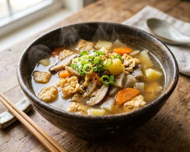 Kenchinjiru | Japanische Gemüsesuppe mit Tofu