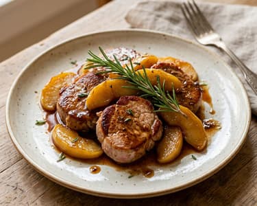 Arista alle Mele | Tender Pork Medallions with Apple