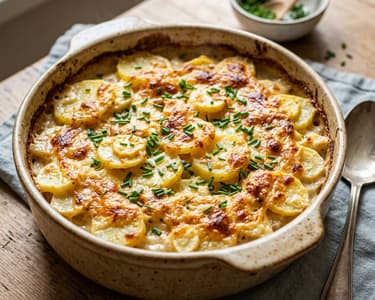 Waldviertel Potato and Parsnip Casserole | Savory with Mountain Cheese