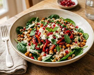 Middle Eastern Pointed Pepper Salad with Feta | Savory Oven Delight