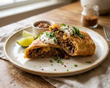 Crispy Beef Chimichangas | Crunchy & Juicy