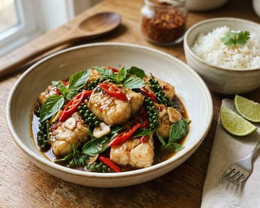 Pad Cha Pla | Würziger Thai-Wok-Fisch