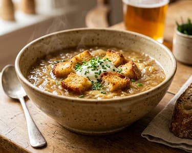 Elsässer Zwiebel-Biersuppe | Würzig & Herzhaft