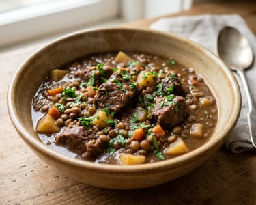 Waldviertel Mountain Lentil and Beef Stew | Hearty & Warming
