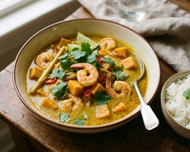 Cà Ri Tôm | Vietnamese Prawn Curry with Sweet Potatoes