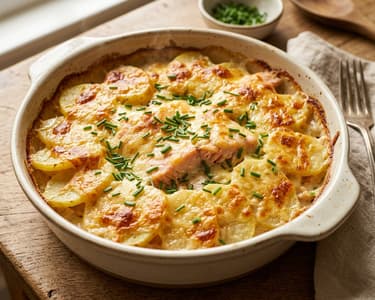 Aussee Potato and Trout Casserole | Crispy Baked