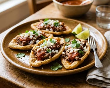 Mexikanische Chalupas mit Rindfleisch | Streetfood-Hit