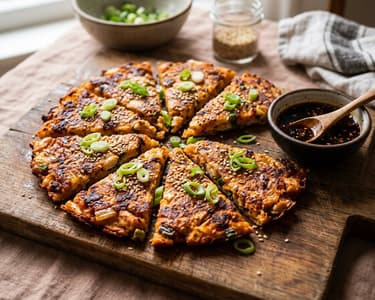 Dak-Kimchijeon | Knusprige koreanische Hendl-Pancakes