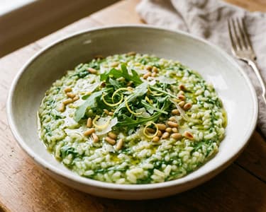 Cremiges Rucola-Risotto | Mit Pecorino & Zitrone