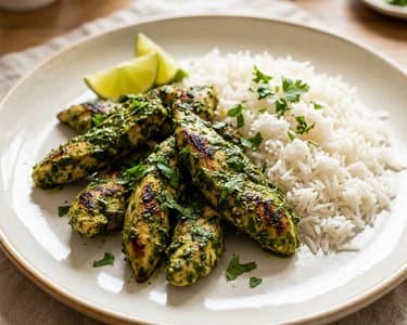 Indisches Chicken Cafreal | Würzige Goan-Kräuterpfanne in 25 Min