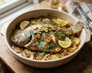 Rodaballo al Horno | Spanish Oven-Baked Turbot