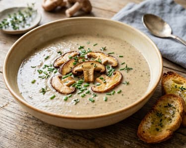 Französische Shiitake-Velouté | Samtig & Waldaromatisch