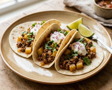 Mexican Picadillo Tacos | Juicy & Crispy
