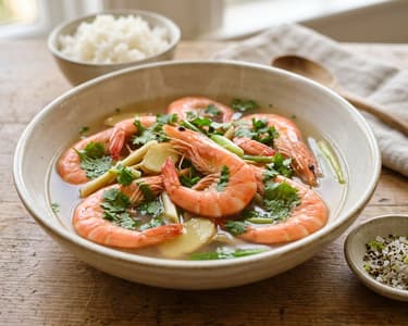 Tôm Hấp Nước Dừa | Delicate Coconut Prawns