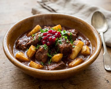 Wild Boar Goulash with Parsnips | Savory Delight