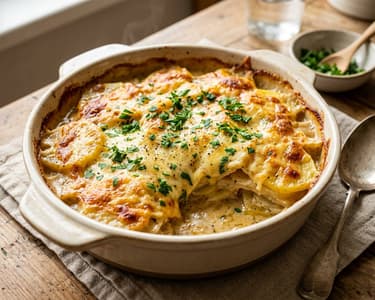 Waldviertel Potato and Celeriac Casserole | Hearty with Mountain Cheese