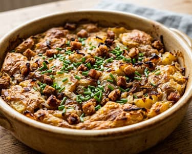 Carinthian Potato and Crackling Sterz from the Oven