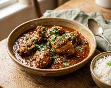Chicken Kolhapuri | Würziges Hendl-Curry in 25 Min.