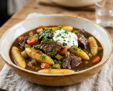 Waldviertler Rindfleisch-Schupfnudeltopf | Deftig & Wärmend